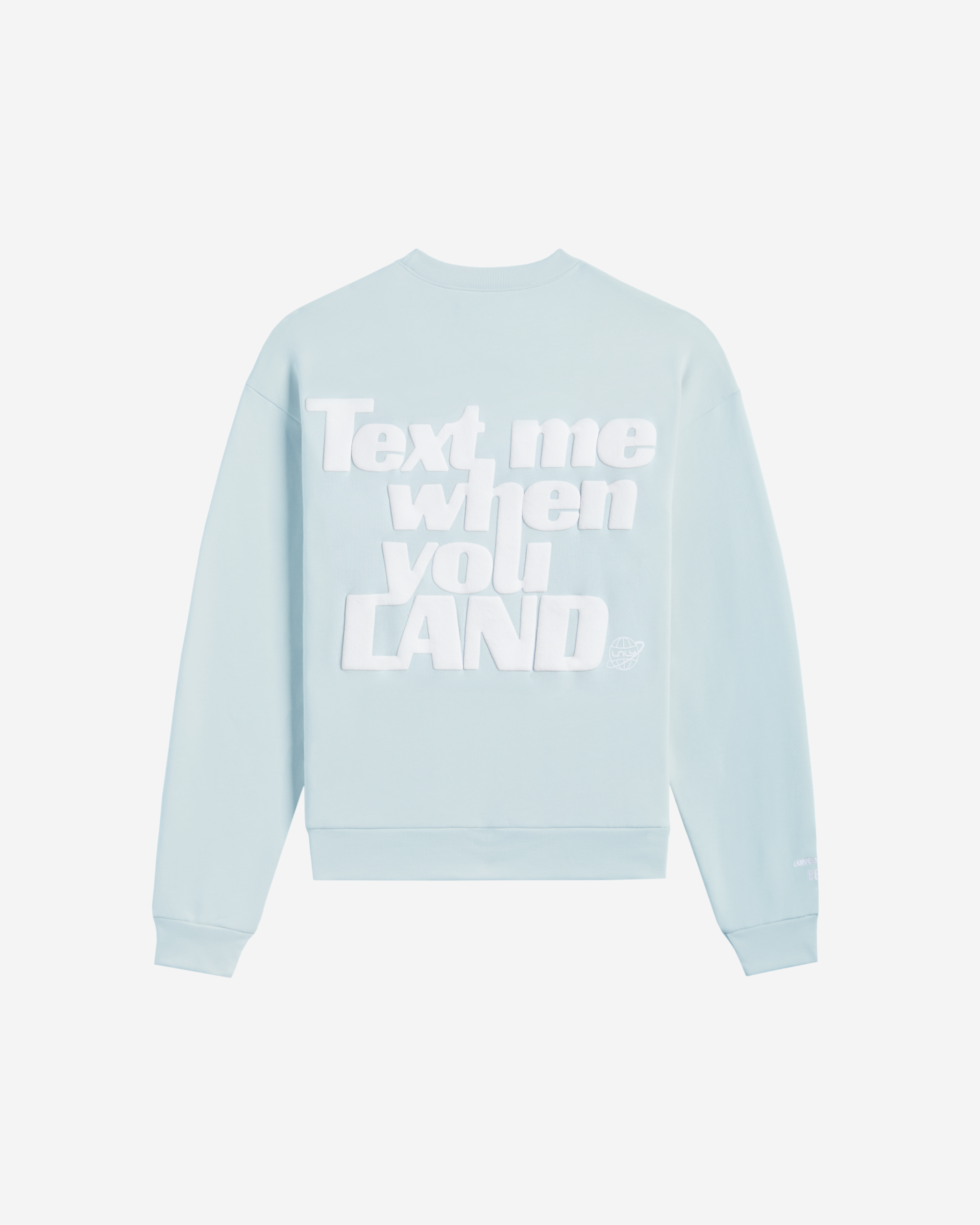 LG x BÉIS Text Me When You Land Crewneck Sweater