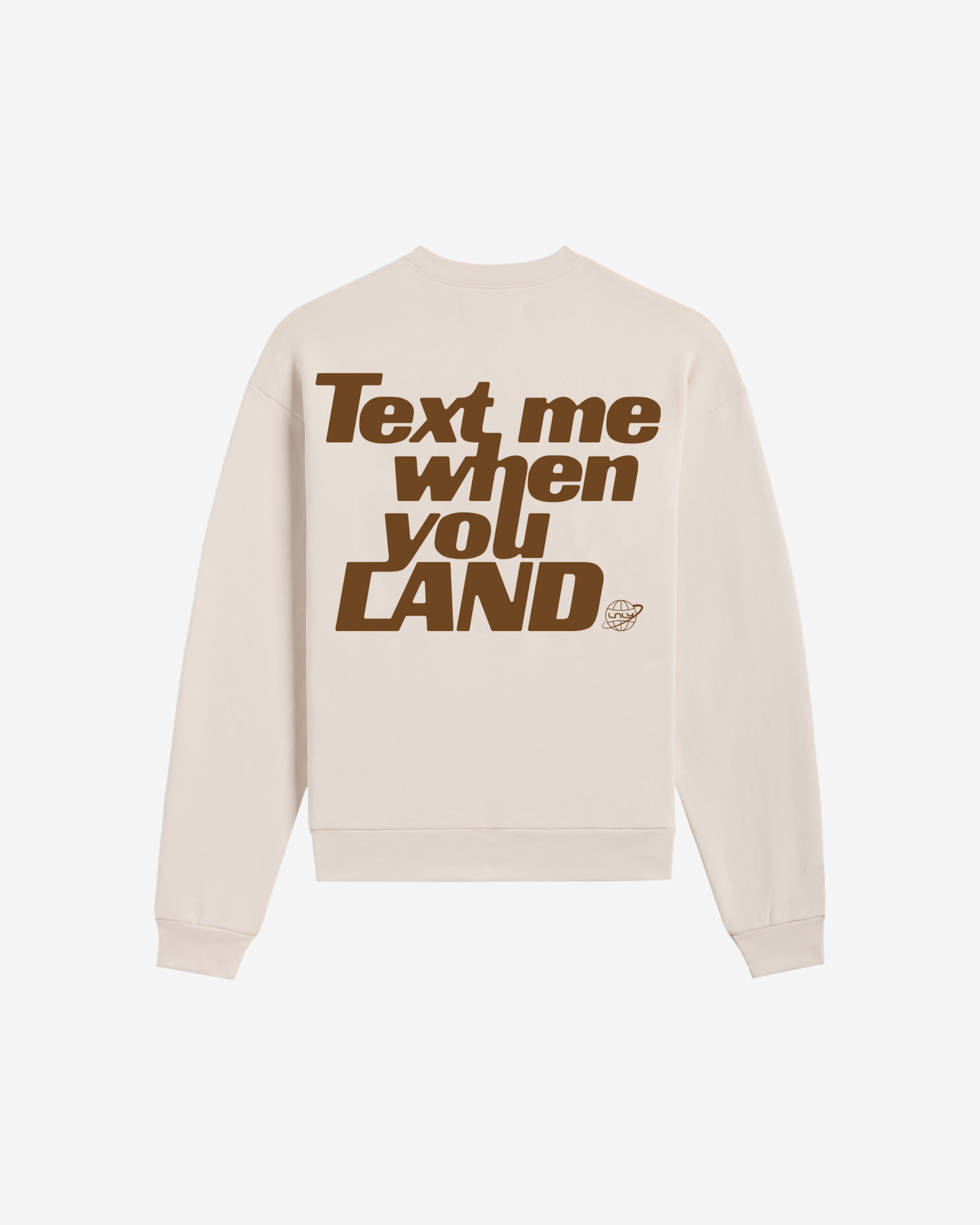 Text Me When You Land Heavyweight Crewneck