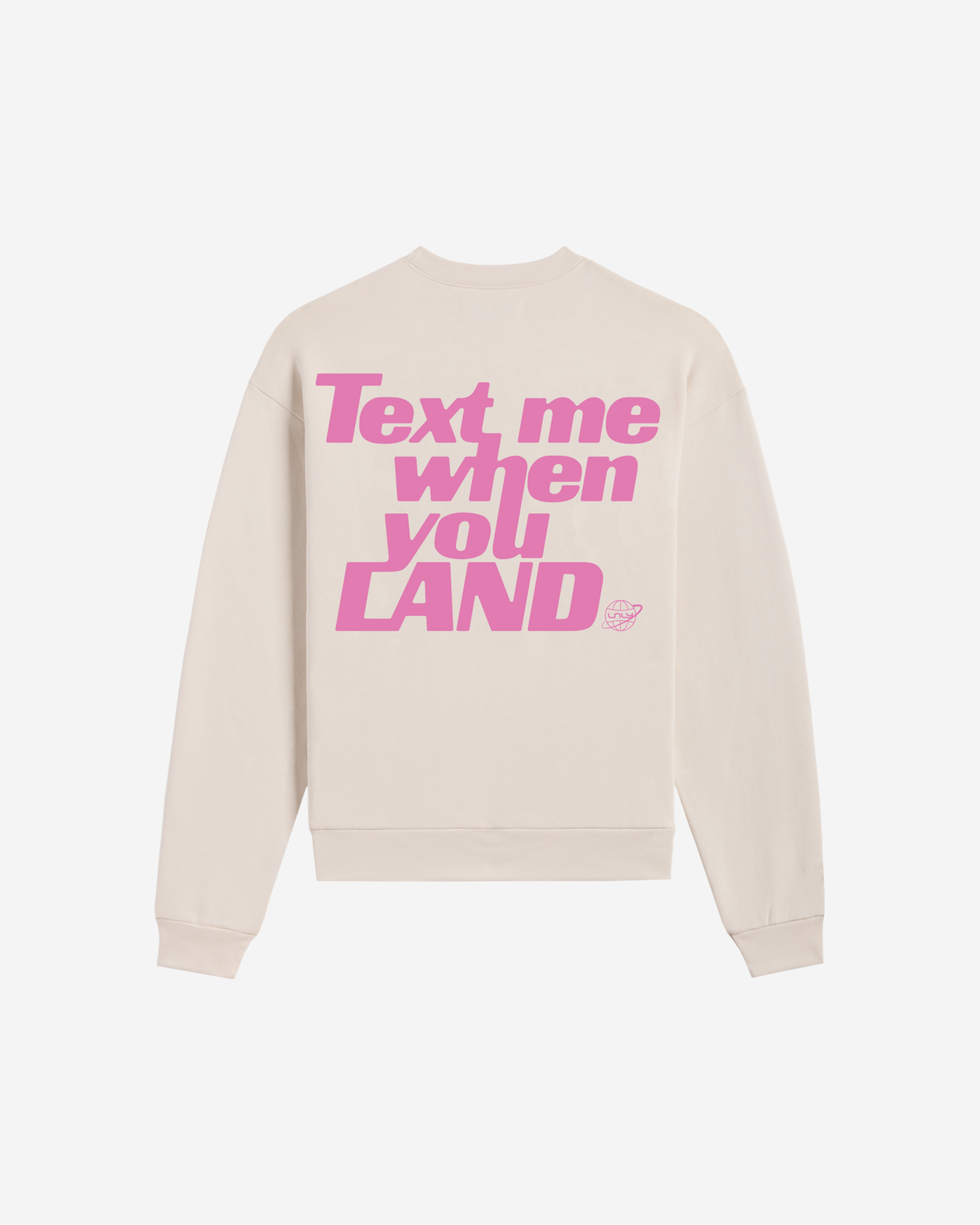 Text Me When You Land Heavyweight Crewneck